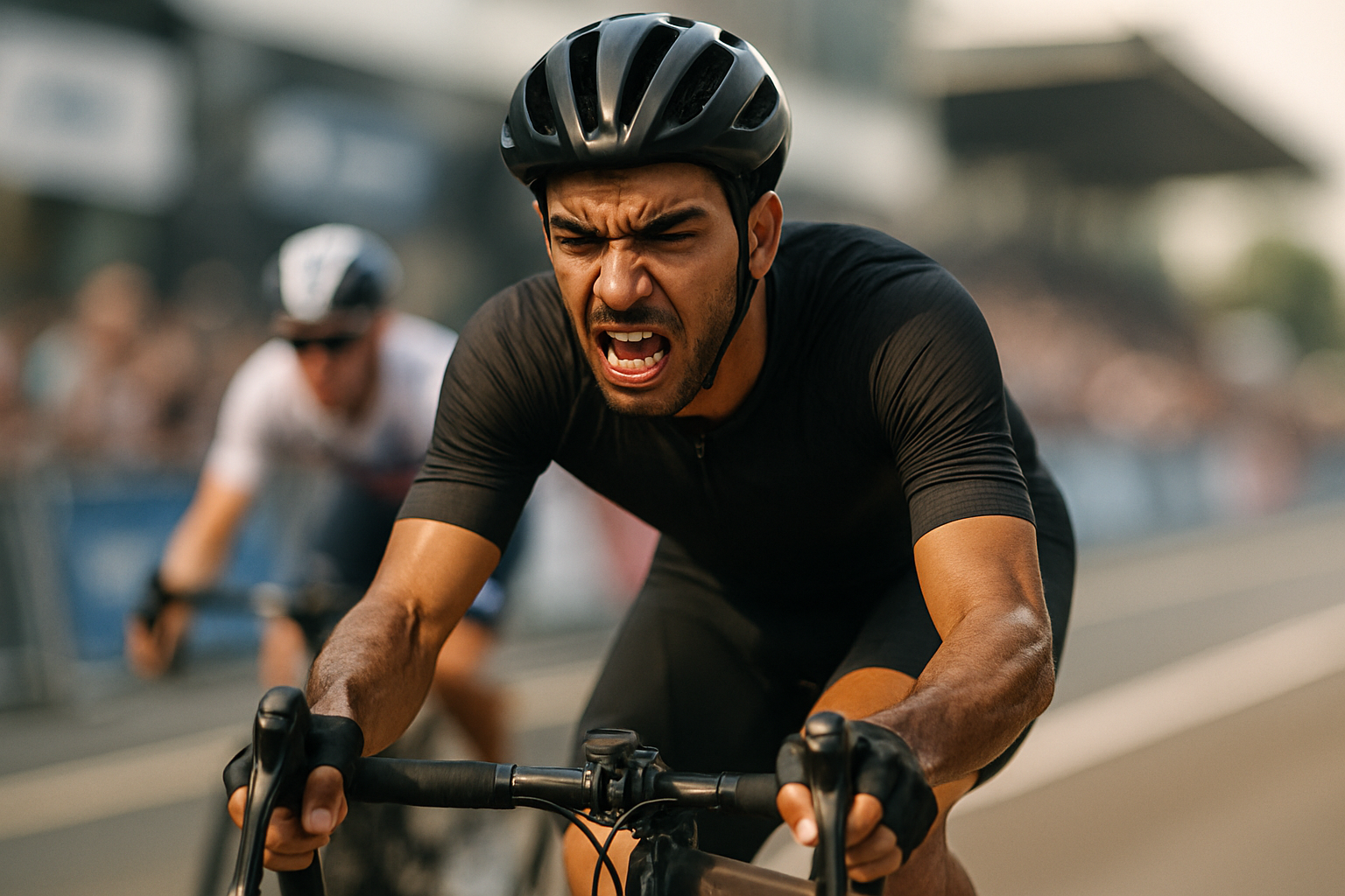Supporting editorial illustration for Jarno Widar Triumphs Over Pidcock in a Thrilling Finish at the 2026 WorldTour