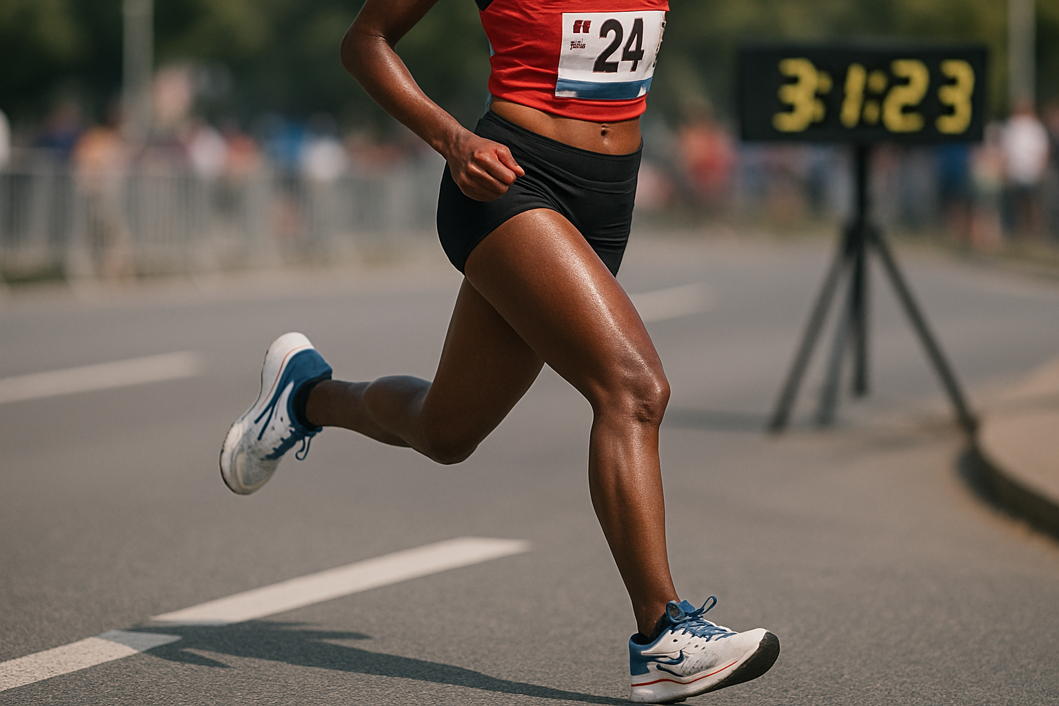 Supporting editorial illustration for Gabriela DeBues-Stafford Shatters 37-Year-Old Canadian Women’s 10K Record