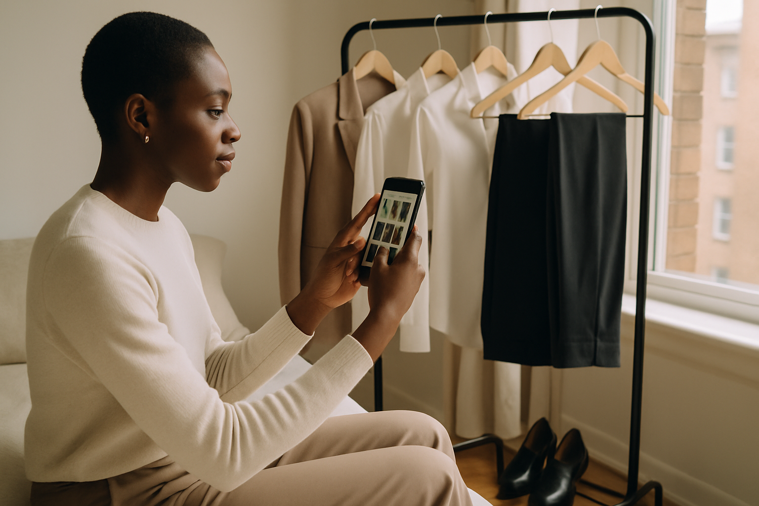 Supporting editorial illustration for A smarter workweek starts with fewer outfit decisions