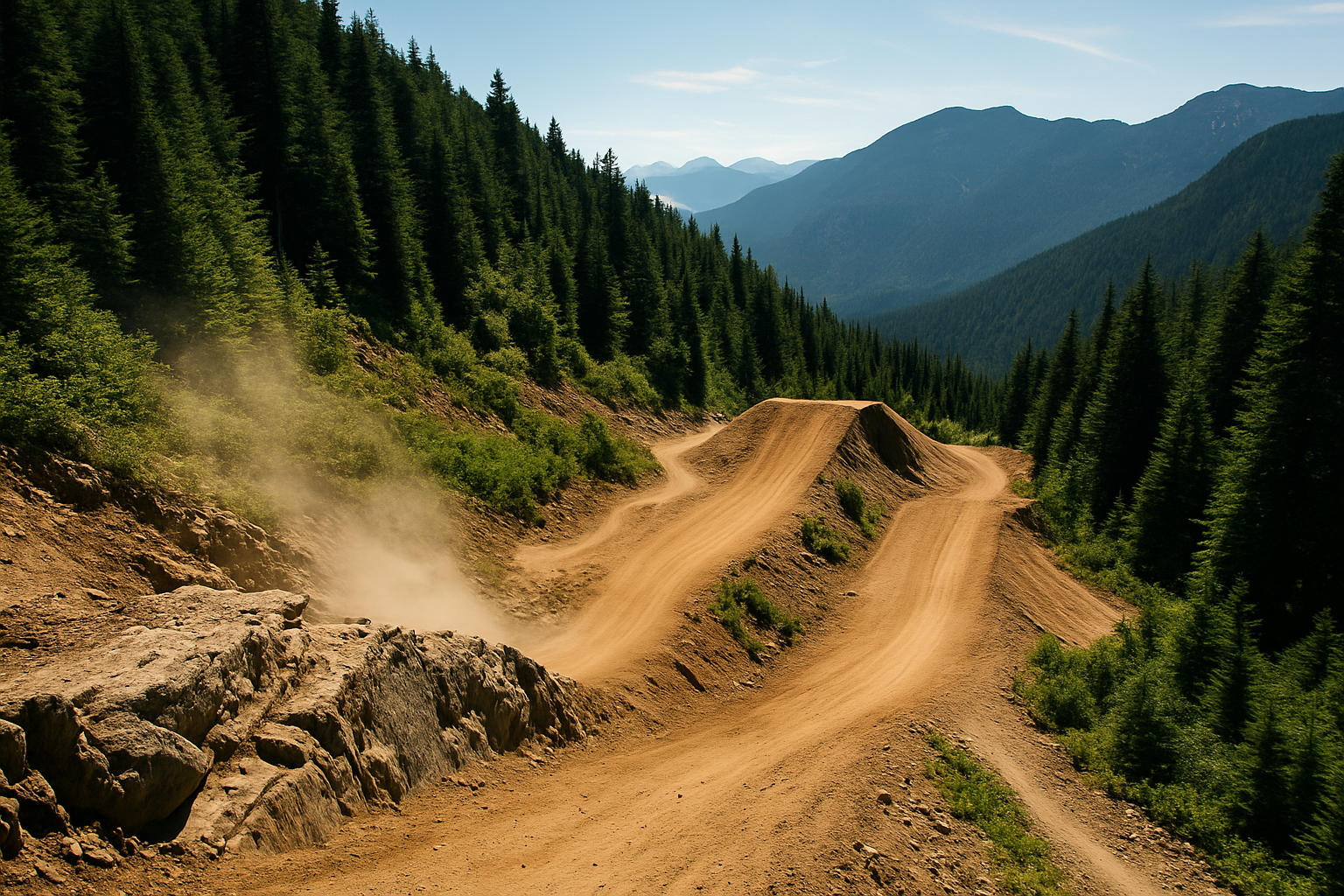 Editorial illustration for Red Bull Hardline B.C.: How to Watch Canada’s Biggest Downhill Spectacle