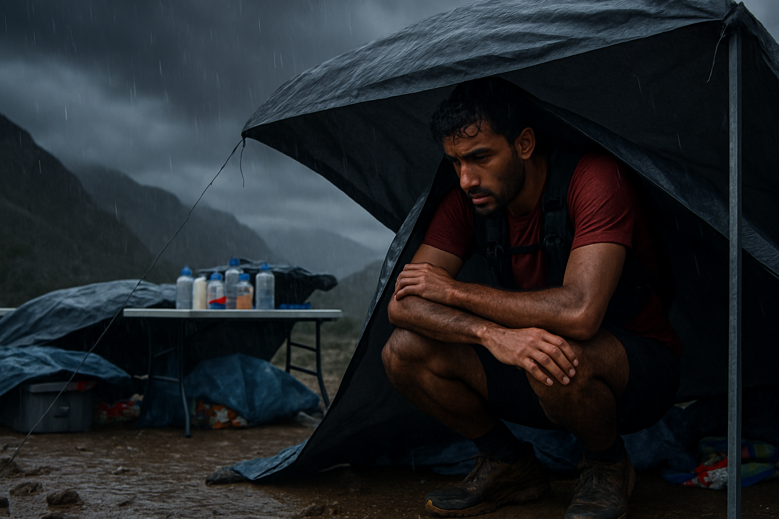 Editorial illustration for Moab 240 Ultramarathon Cancelled Mid-Race Due to Extreme Weather