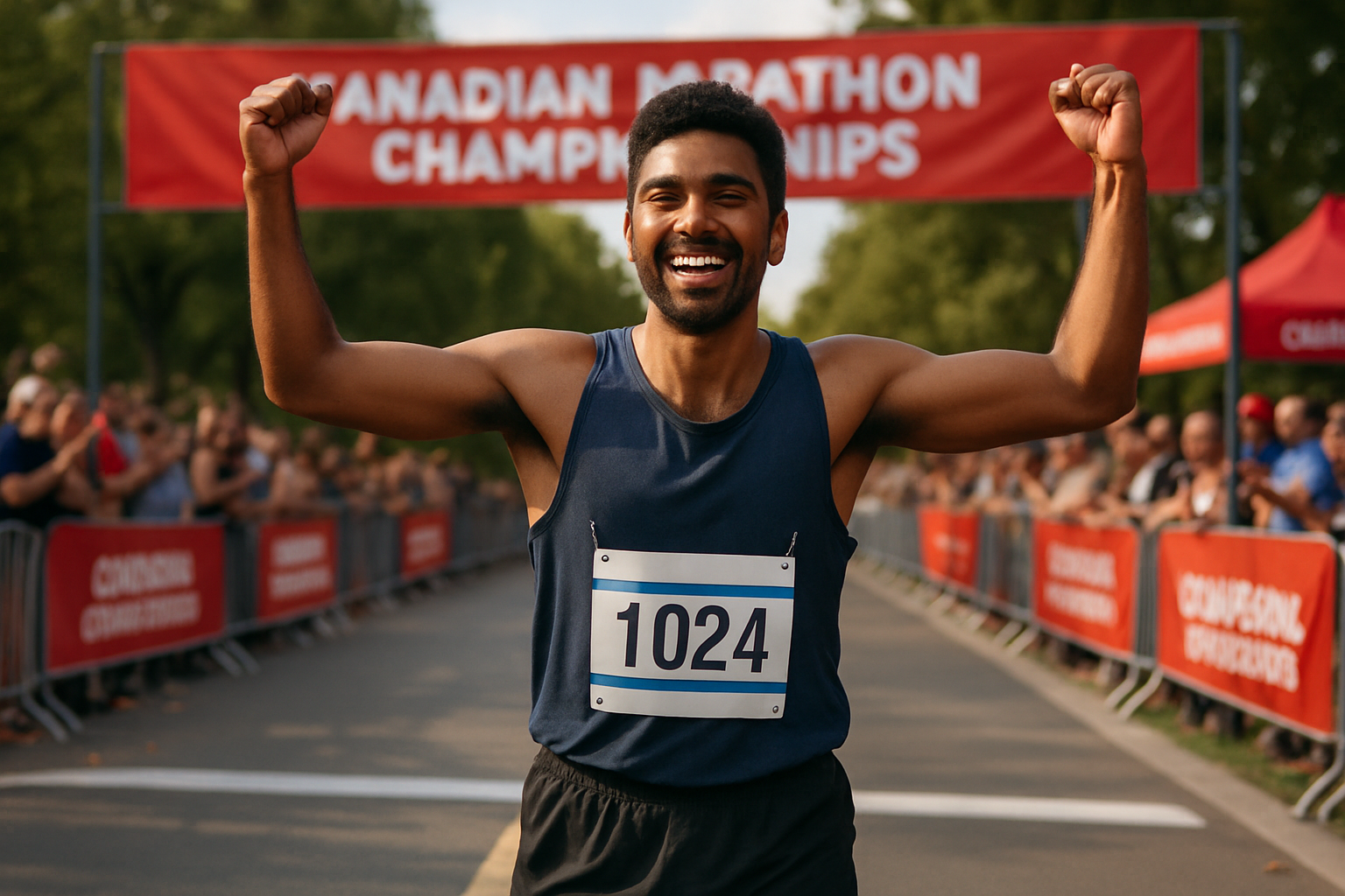 Supporting editorial illustration for Andrew Davies Sets New Standard with Fastest Debut at Canadian Marathon Championships