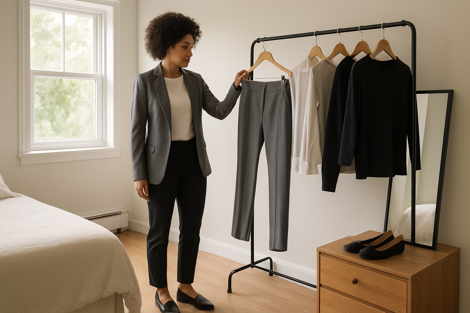 Editorial illustration for A smarter workweek starts with fewer outfit decisions