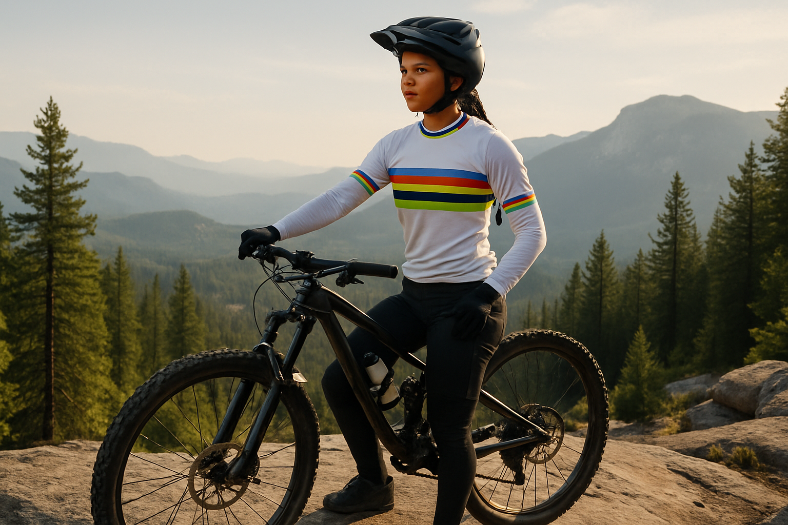 Editorial illustration for Elly Hoskin: How Hard Work Took a Young Canadian to the Top of Enduro Mountain Biking