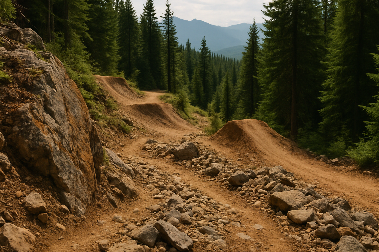 Supporting editorial illustration for POV Course Preview: Jackson Goldstone Takes on Red Bull Hardline B.C.
