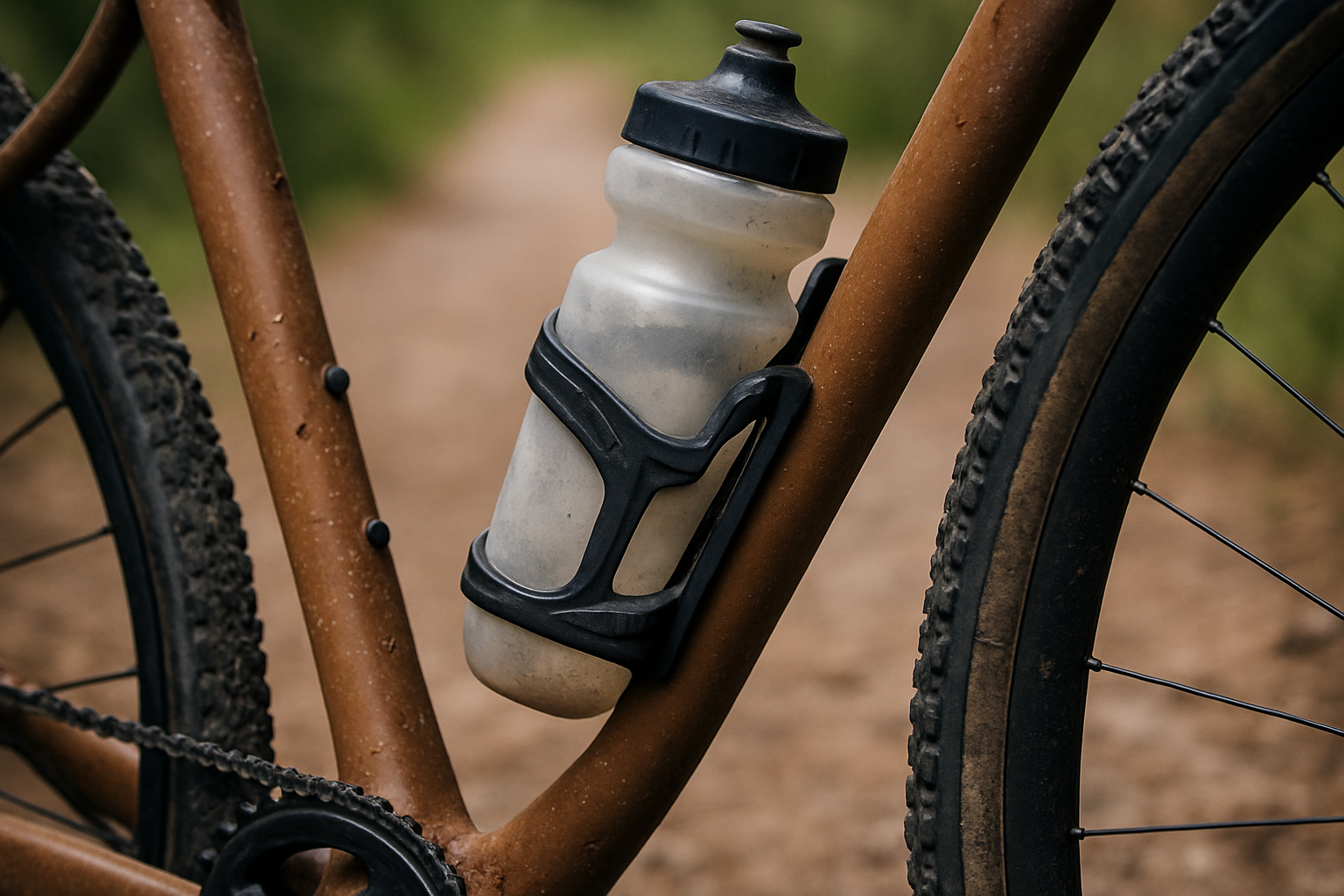 Supporting editorial illustration for Andrew L’Esperance and Faction Collaborate to Re-invent the Gravel-Specific Water Bottle Cage