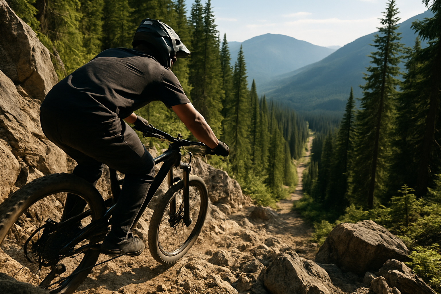 Editorial illustration for POV Course Preview: Jackson Goldstone Takes on Red Bull Hardline B.C.