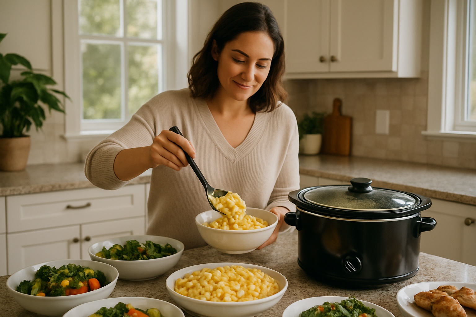 Editorial illustration for Crockpot Mac and Cheese: A Creamy Classic Made Easy