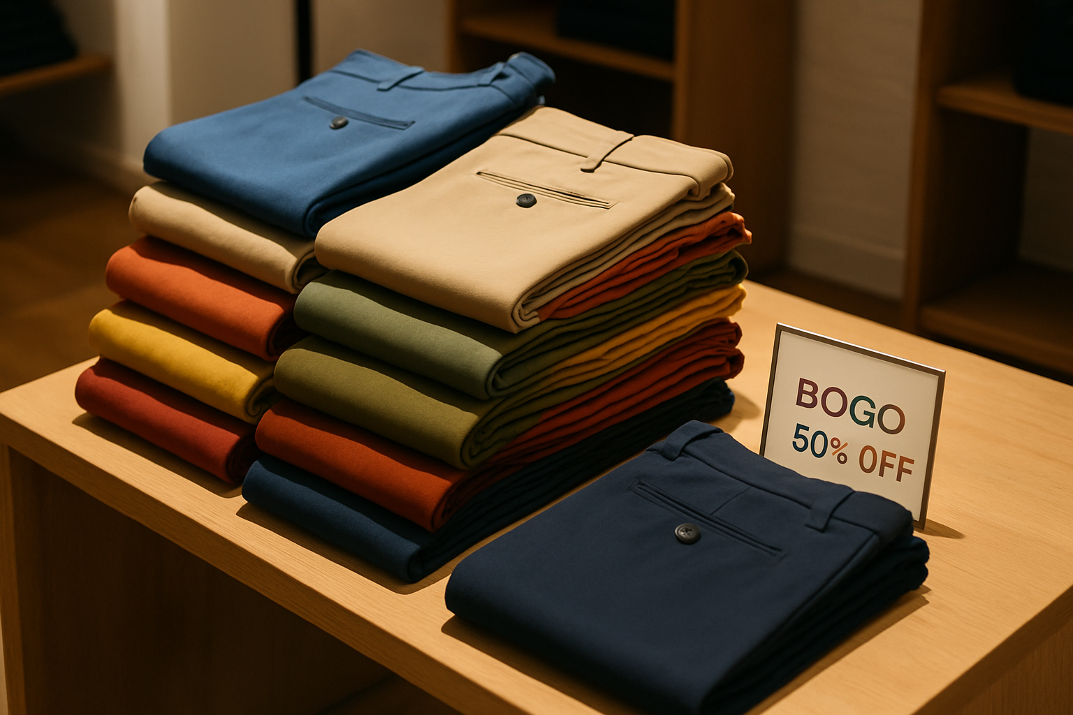 Supporting editorial illustration for Steal Alert: Bonobos BOGO 50% Off Icon Colors Chino 2.0 and Original Chino