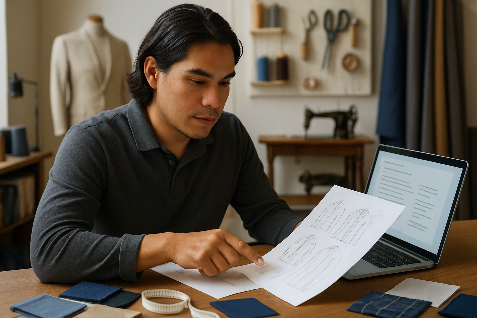 Supporting editorial illustration for When (and How) to Use a Southeast Asian Tailor