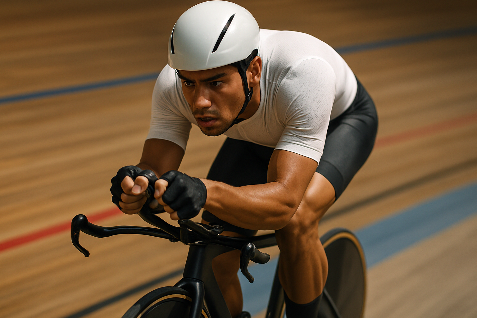Supporting editorial illustration for Jonathan Milan Breaks 3:59 Barrier in World-Record Individual Pursuit