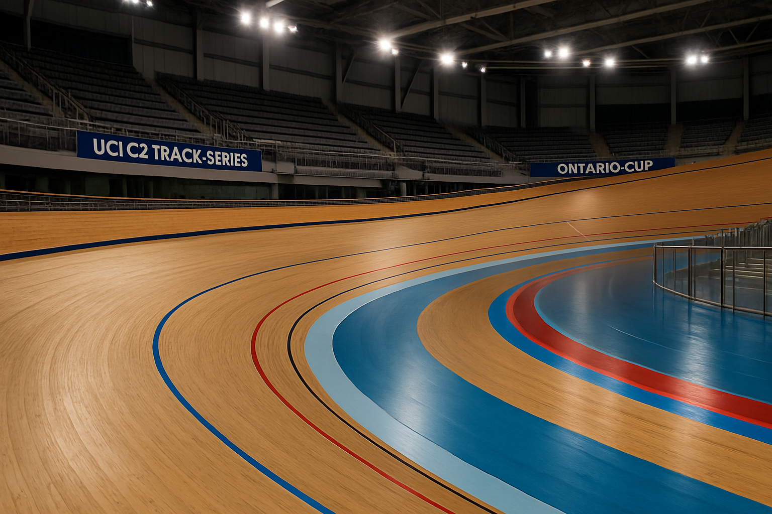 Supporting editorial illustration for Milton Gears Up to Host Its First-Ever C2 Track Cycling Meet