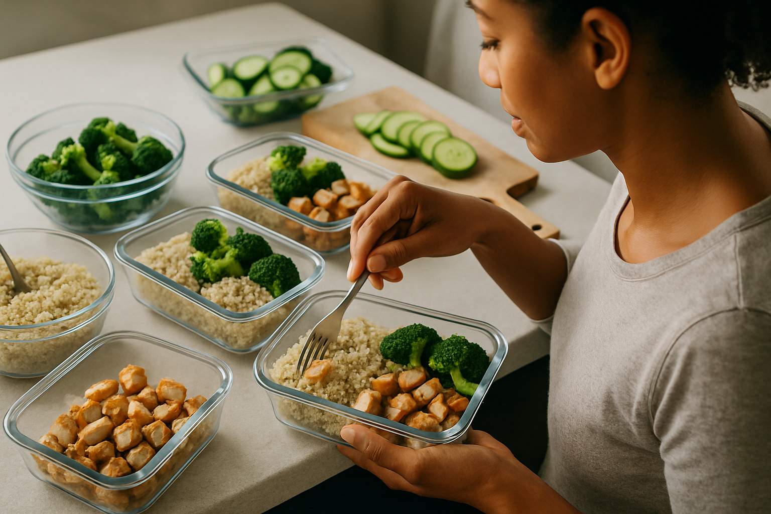 Supporting editorial illustration for A less complicated approach to weekday lunches
